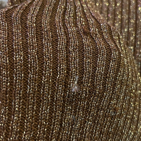 Brown Sleeveless Ribbed Top - Picture 4 of 5